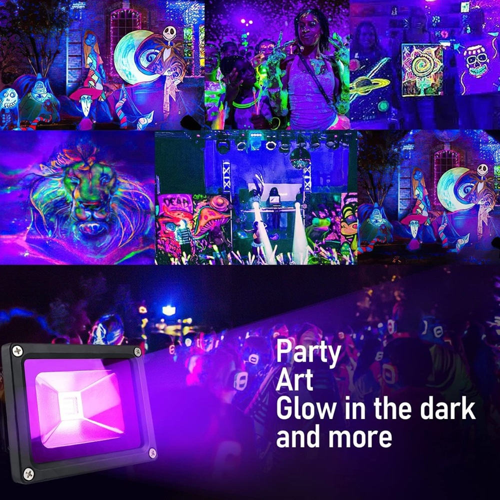 2pk LED UV Black Light Floodlight - Picture 4 of 11